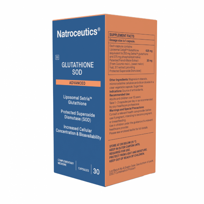 Gluthathione Sod Advanced 30 Capsules